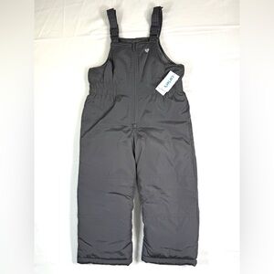 NWT CARTER’S Kids Insulated Snow Bib Overalls Size 4 Gray Water Resistant NEW‎